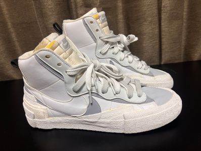 sacai × NIKE BLAZER MID "WHITE/WOLF GREY"