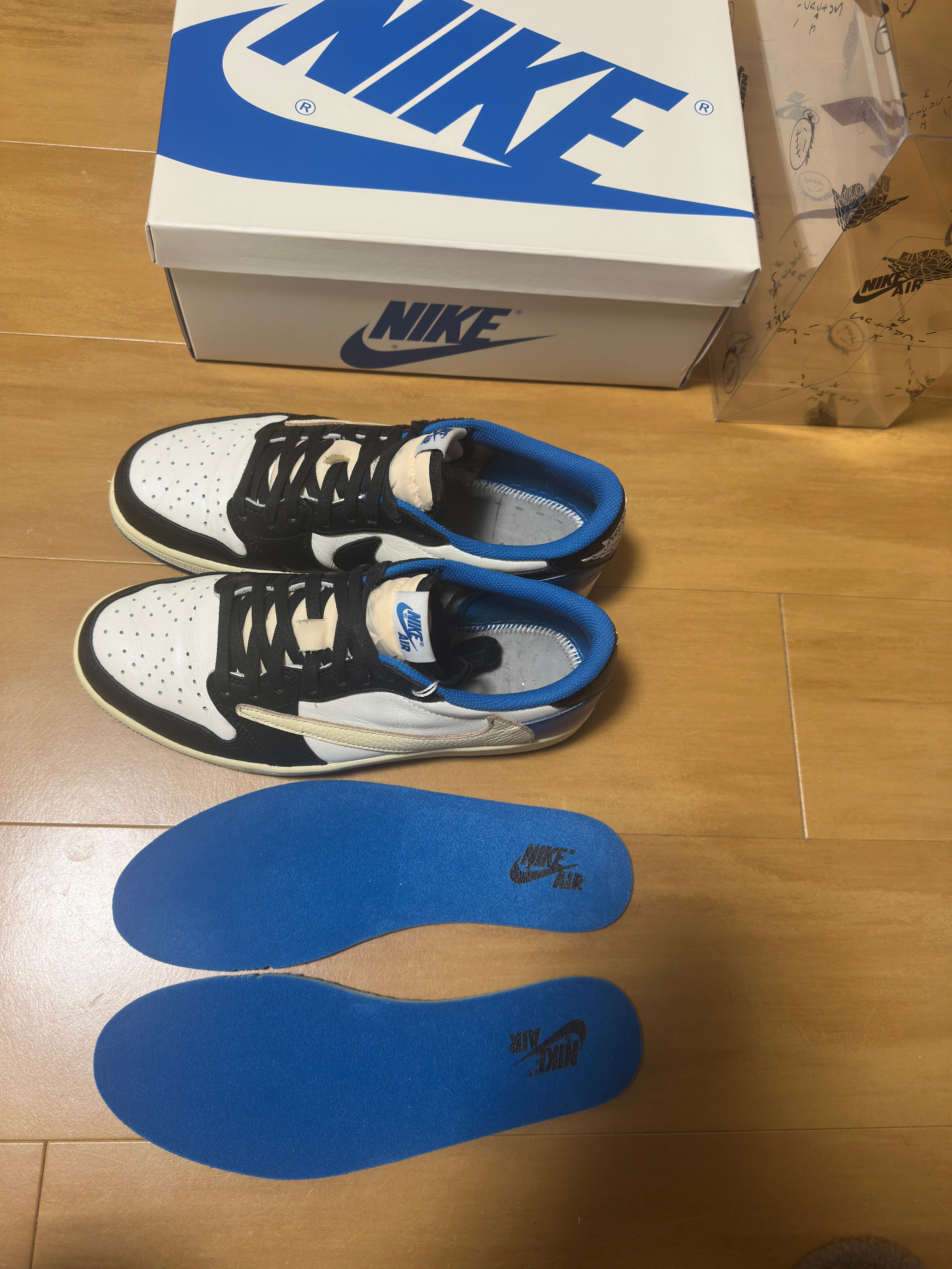 Travis Scott × fragment design × Nike Air Jordan 1 Low OG SP "Military Blue"
