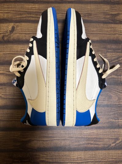 Travis Scott × fragment design × Nike Air Jordan 1 Low OG SP "Military Blue"