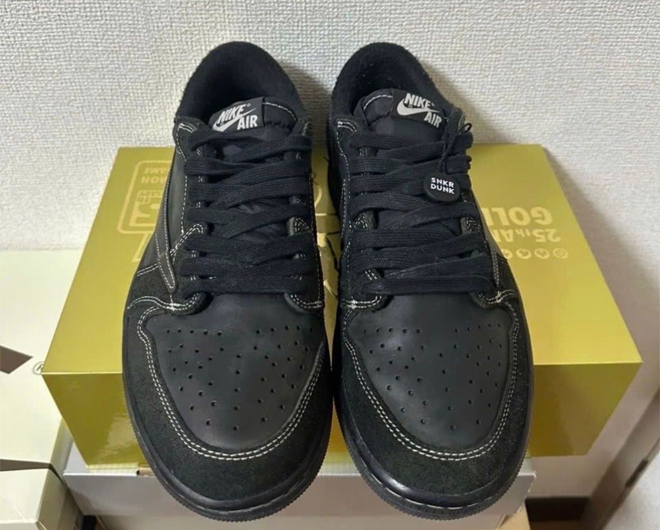 Travis Scott × Nike Air Jordan 1 Low OG SP "Black Phantom"