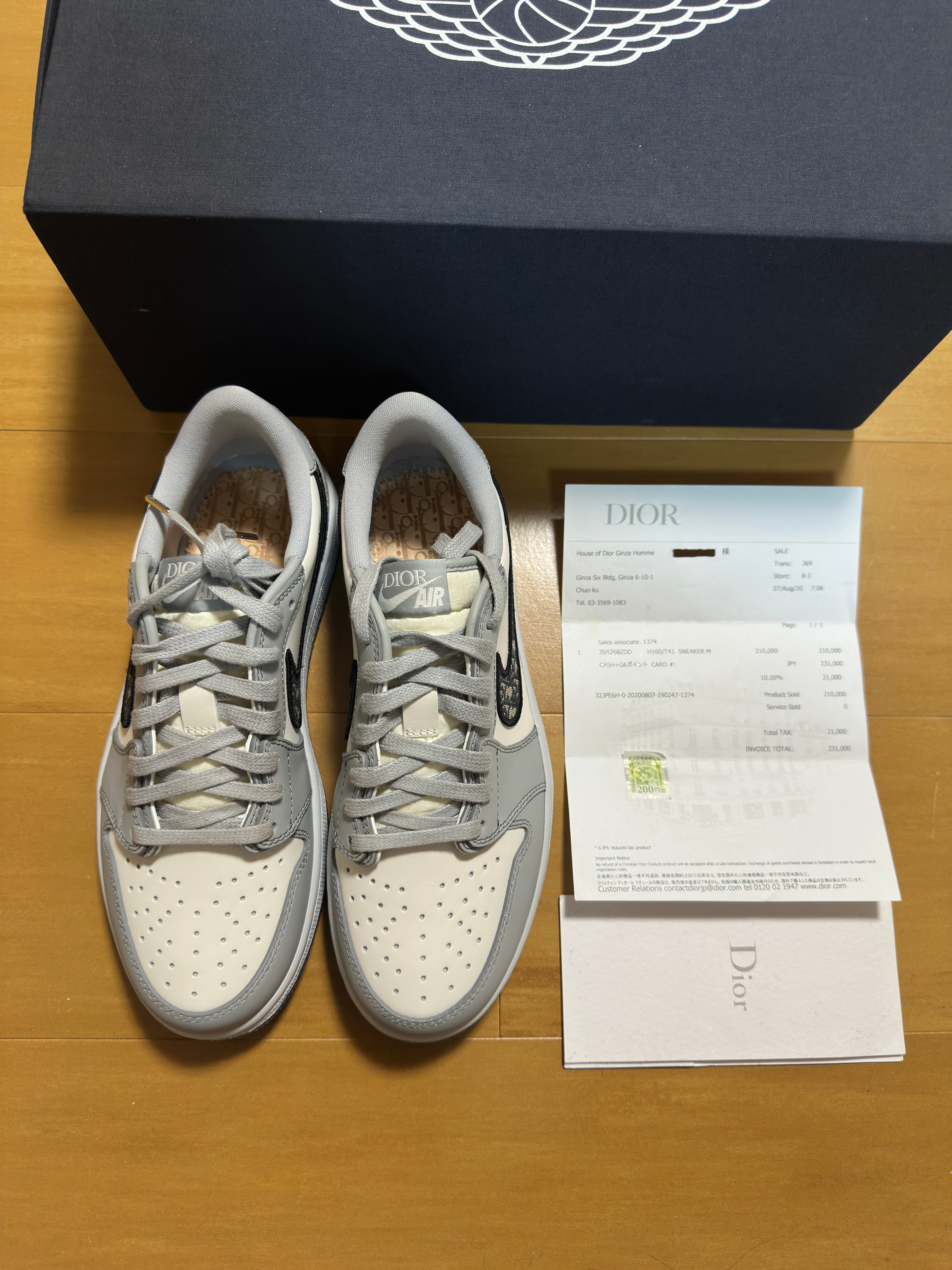 Dior × Nike Air Jordan 1 Low OG "Wolf Grey/Black-Sail-White"