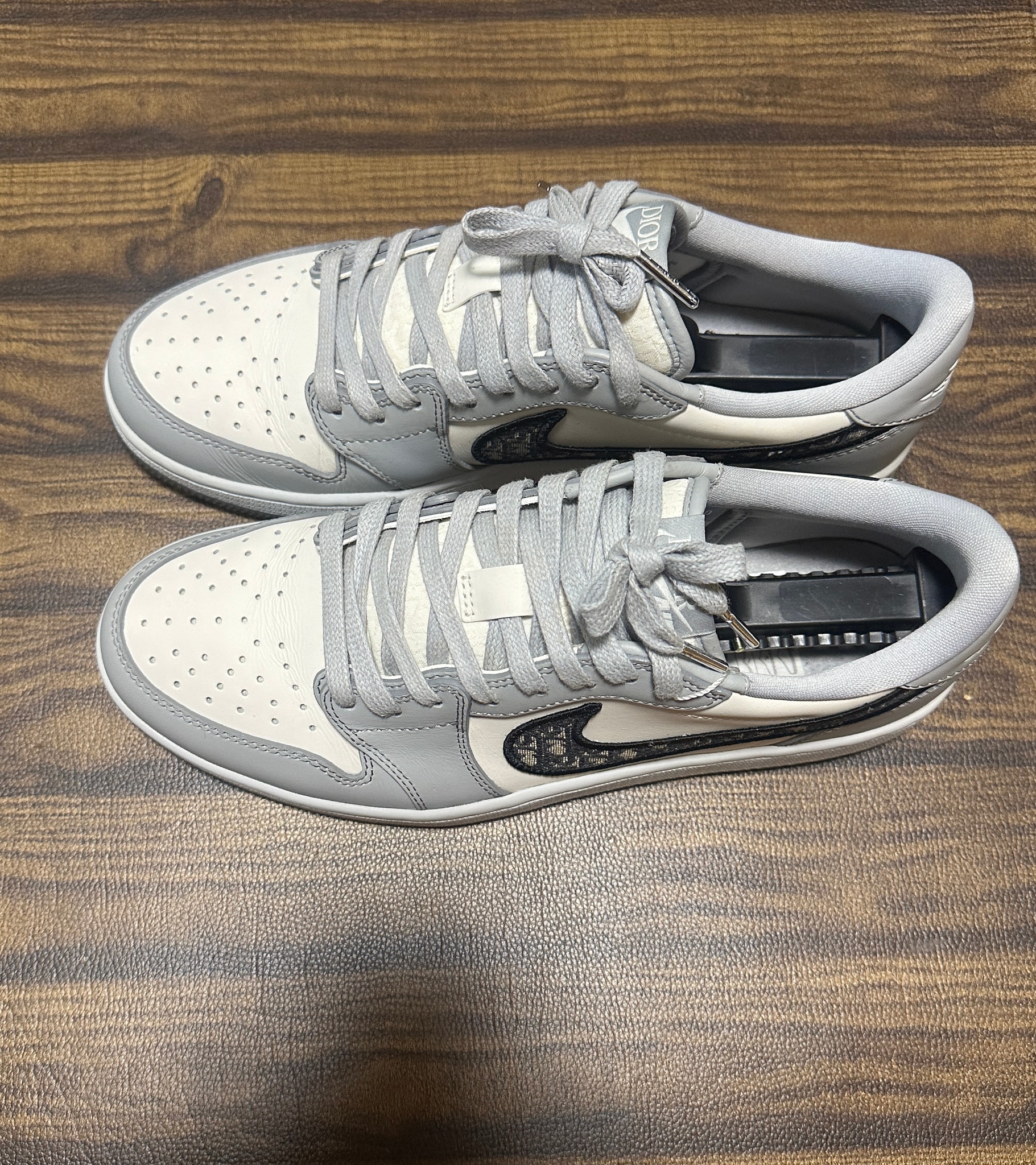 Dior × Nike Air Jordan 1 Low OG "Wolf Grey"