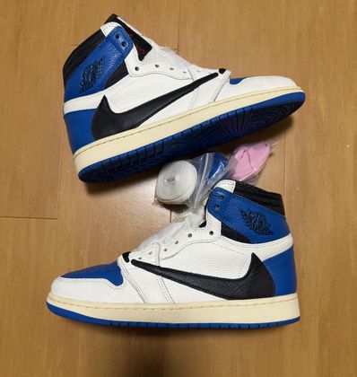 Travis Scott × fragment design × Nike Air Jordan 1 Retro High OG SP "Military Blue"