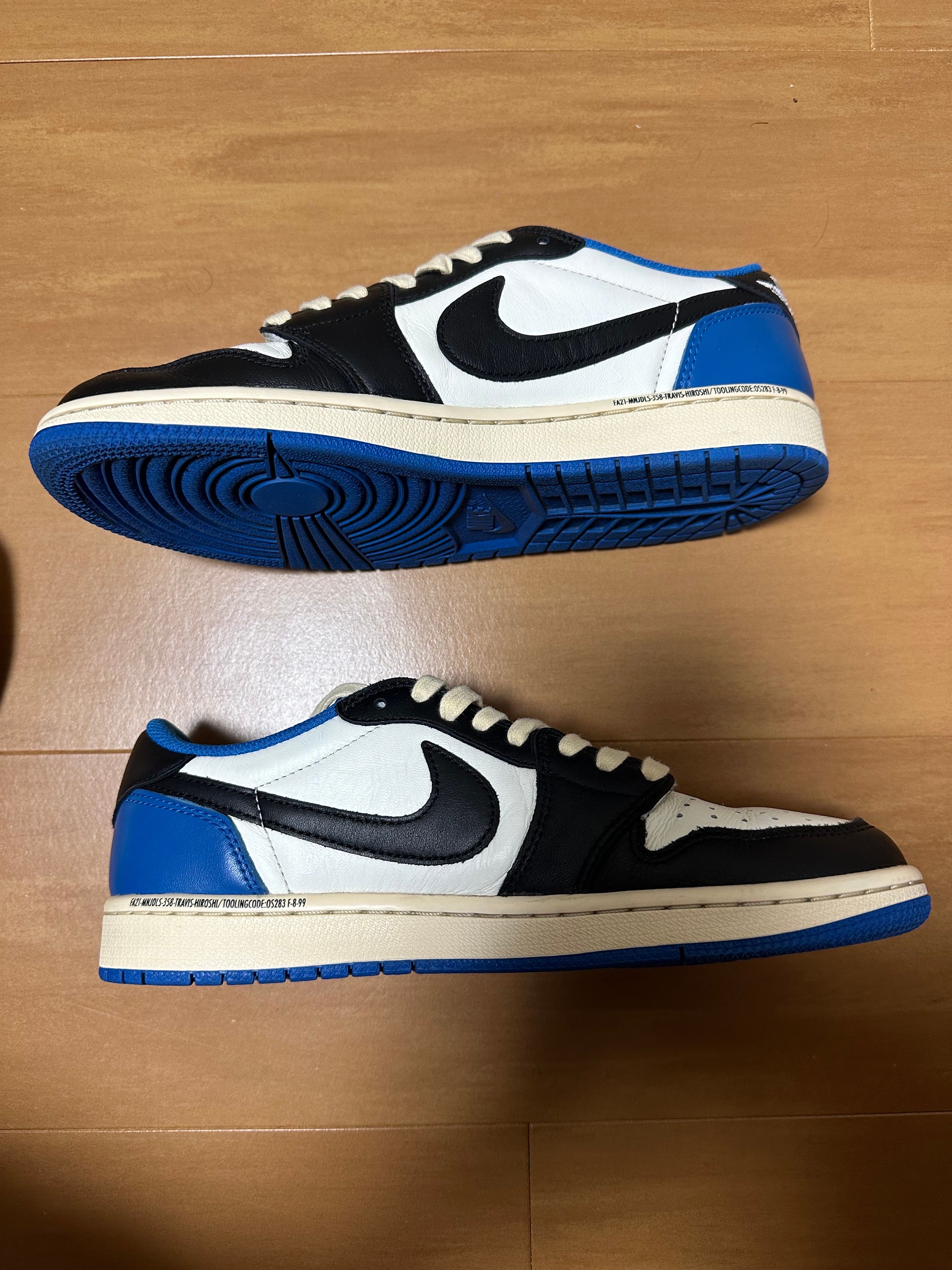 Travis Scott × fragment design × Nike Air Jordan 1 Low OG SP "Military Blue"
