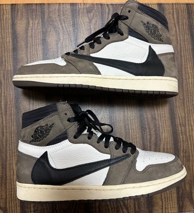 Travis Scott × Nike Air Jordan 1 Retro High OG TS SP "Sail/Dark Mocha"