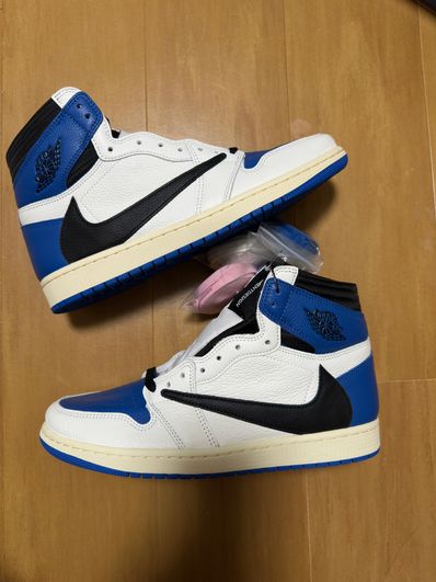 Travis Scott × fragment design × Nike Air Jordan 1 Retro High OG SP "Military Blue"