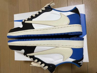 Travis Scott × fragment design × Nike Air Jordan 1 Low OG SP "Military Blue"