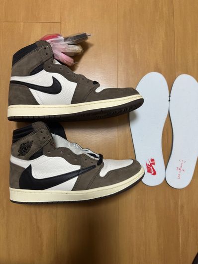 Travis Scott × Nike Air Jordan 1 Retro High OG TS SP "Sail/Dark Mocha"