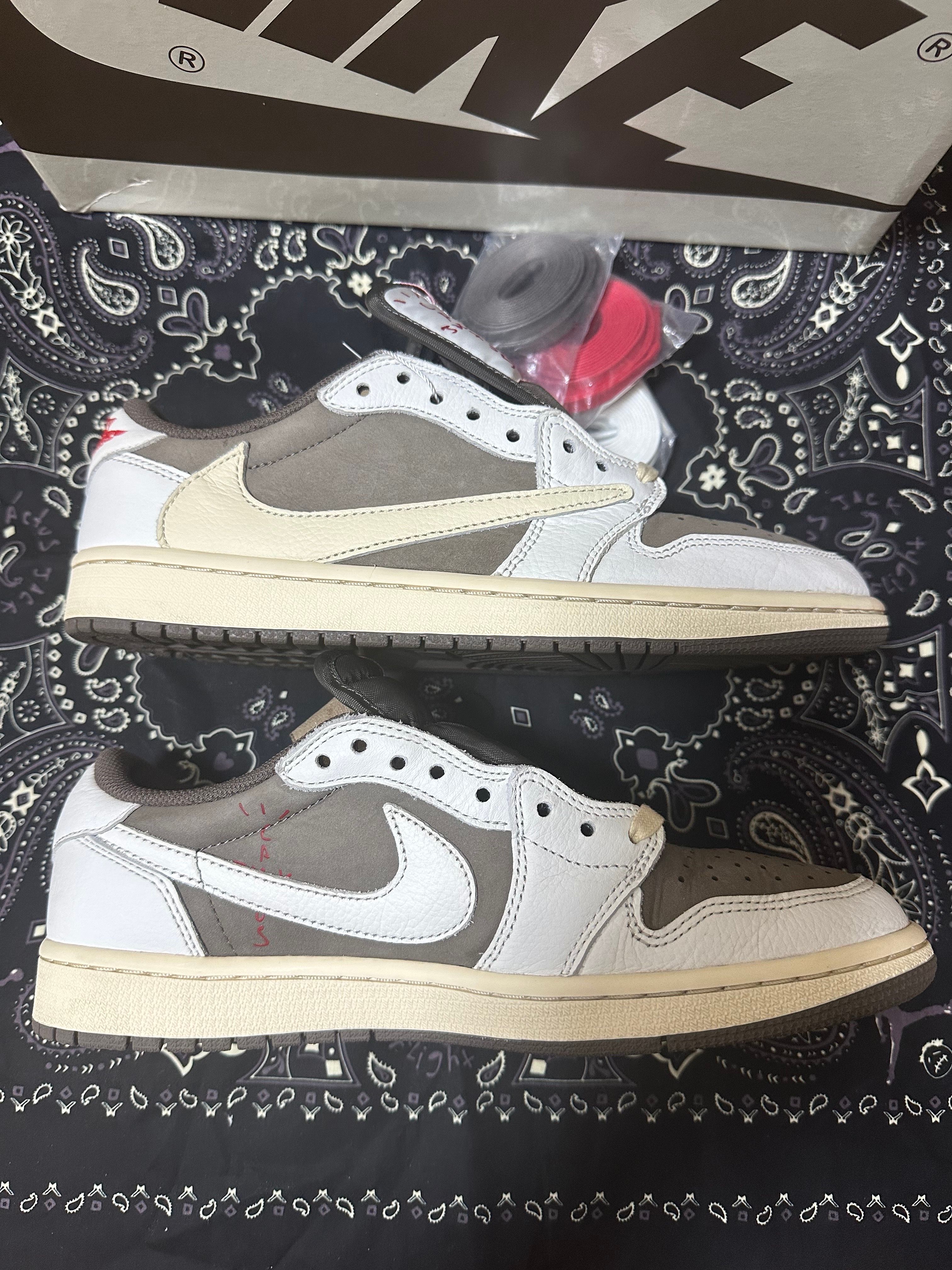 Travis Scott × Nike Air Jordan 1 Low OG SP "Reverse Mocha/Sail and Ridgerock"