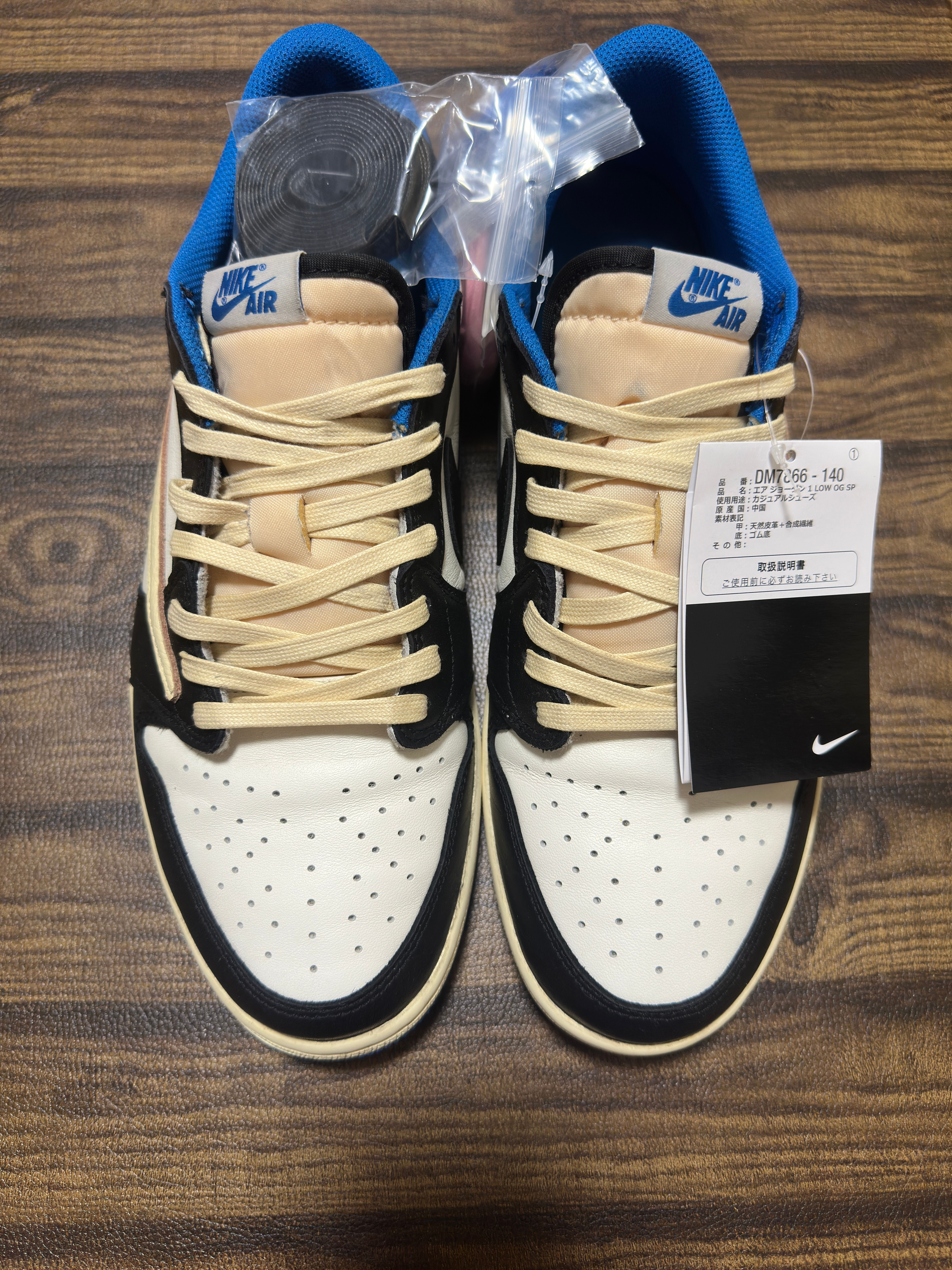 Travis Scott × fragment design × Nike Air Jordan 1 Low OG SP "Military Blue"