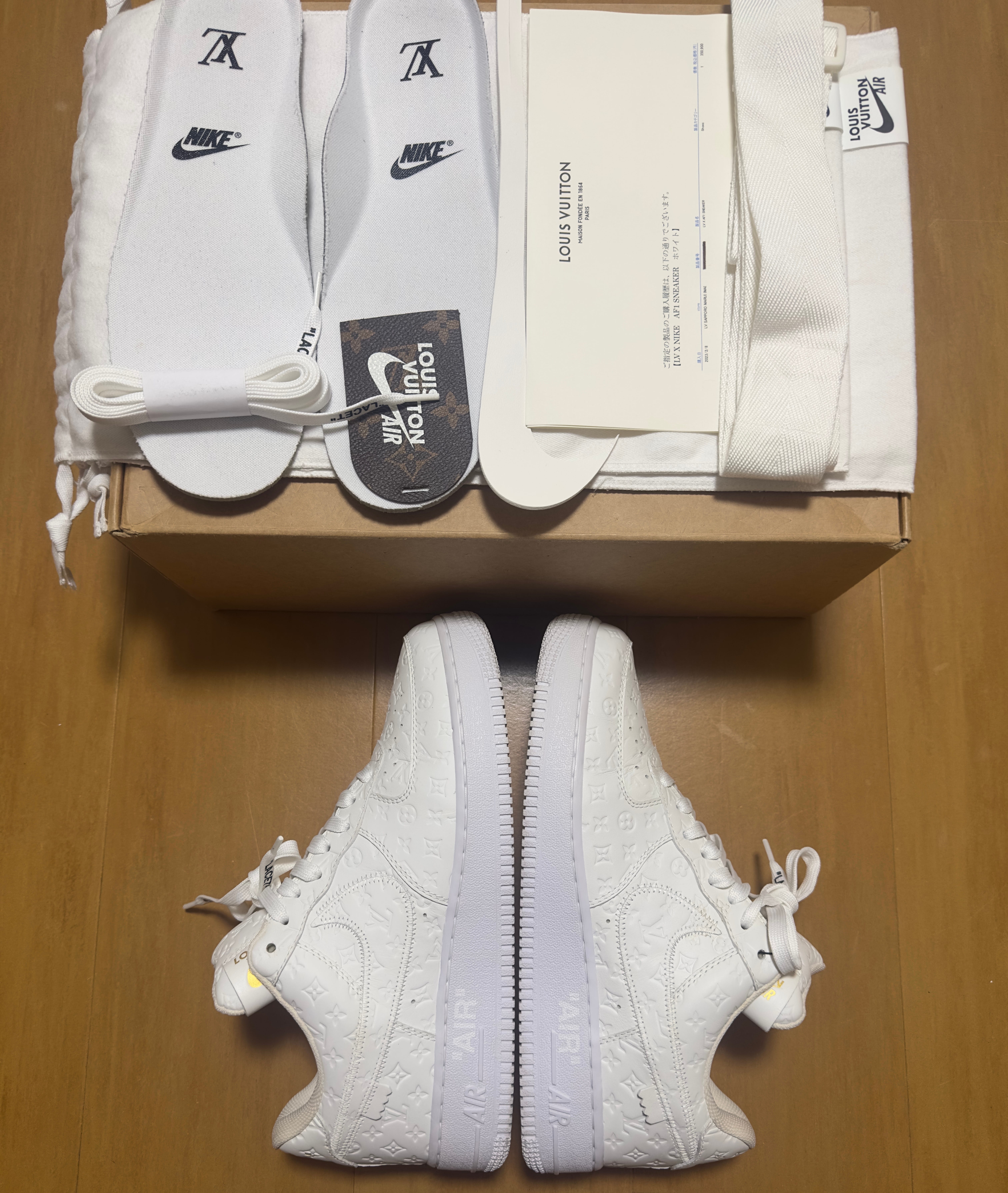 Louis Vuitton × Nike Air Force 1 Low by Virgil Abloh "White"