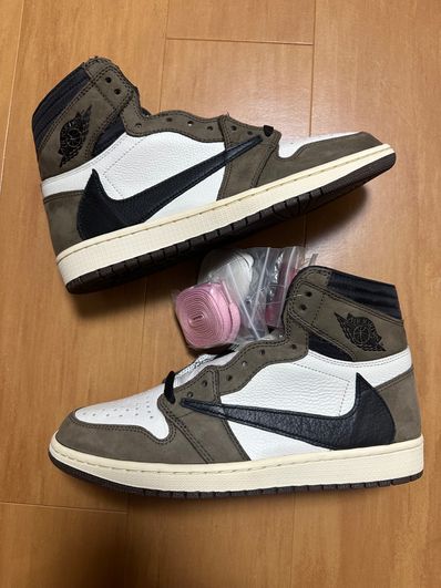 Travis Scott × Nike Air Jordan 1 Retro High OG TS SP "Sail/Dark Mocha"