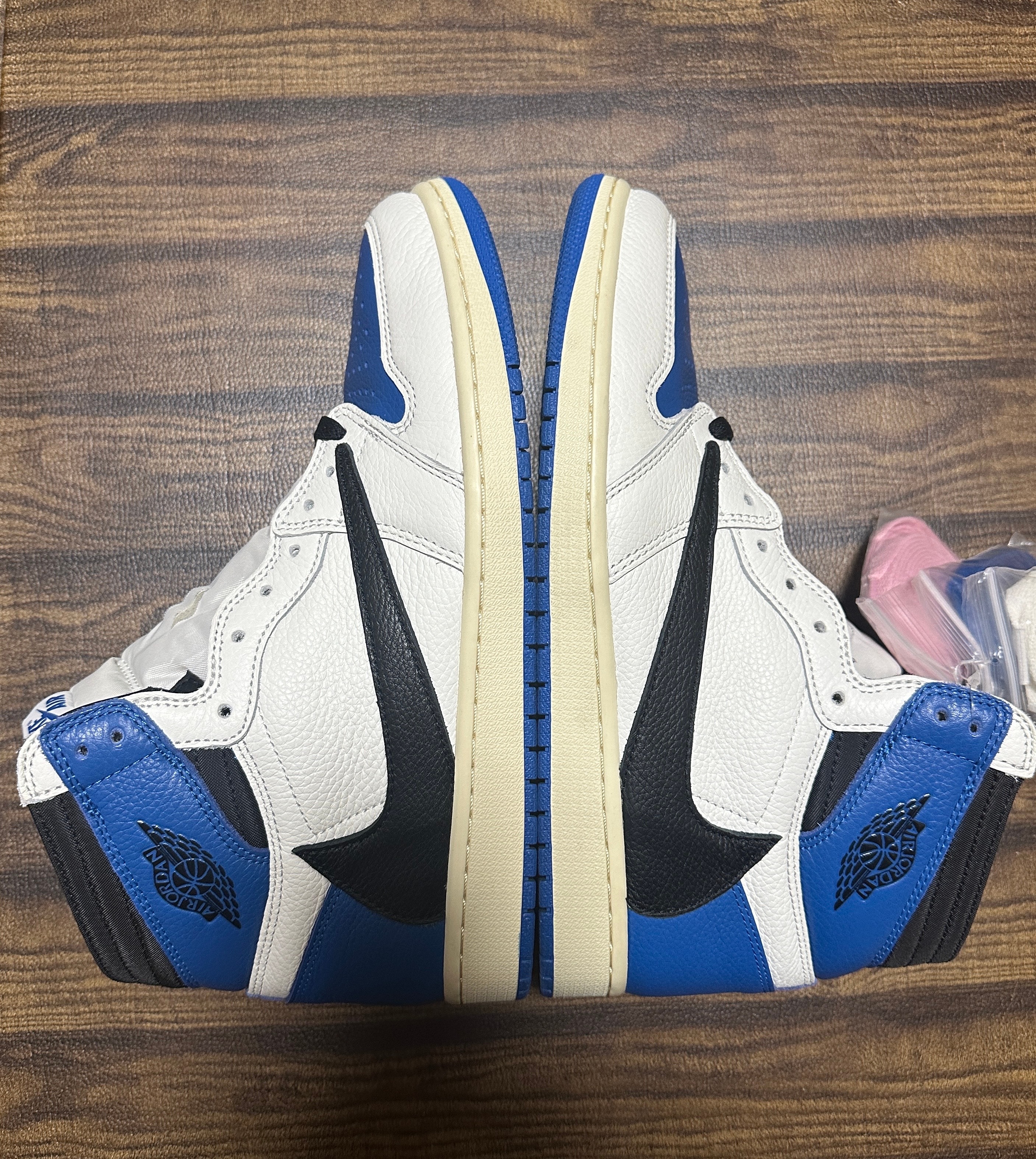 Travis Scott × fragment design × Nike Air Jordan 1 Retro High OG SP "Military Blue"