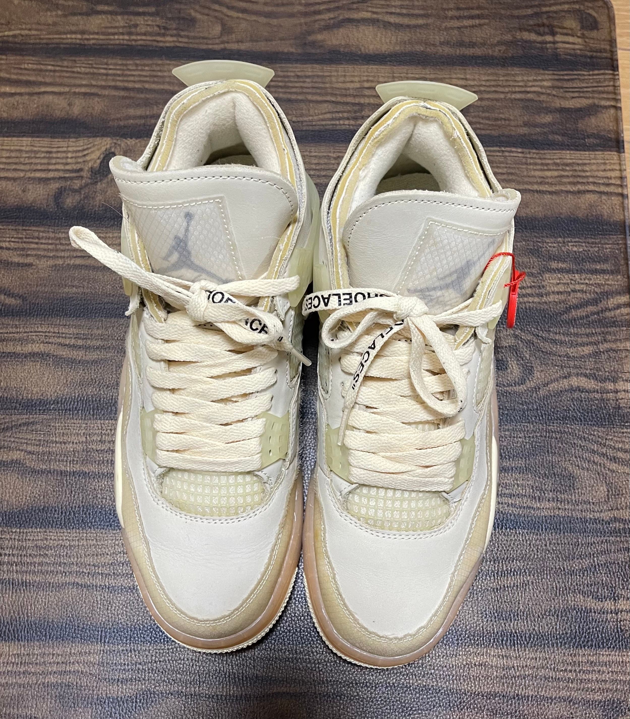 Off-White × Nike Women's Air Jordan 4 SP "Sail"