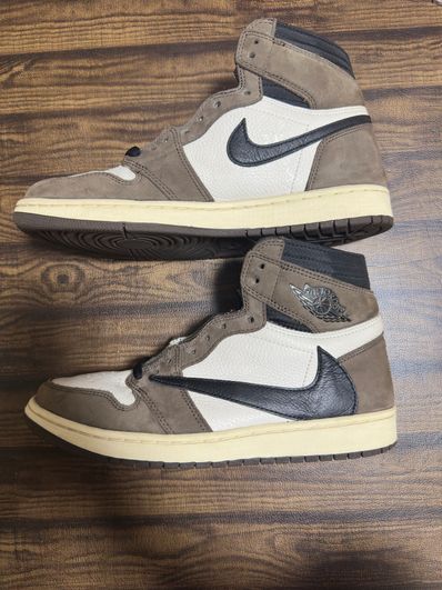 Travis Scott × Nike Air Jordan 1 Retro High OG TS SP "Sail/Dark Mocha"