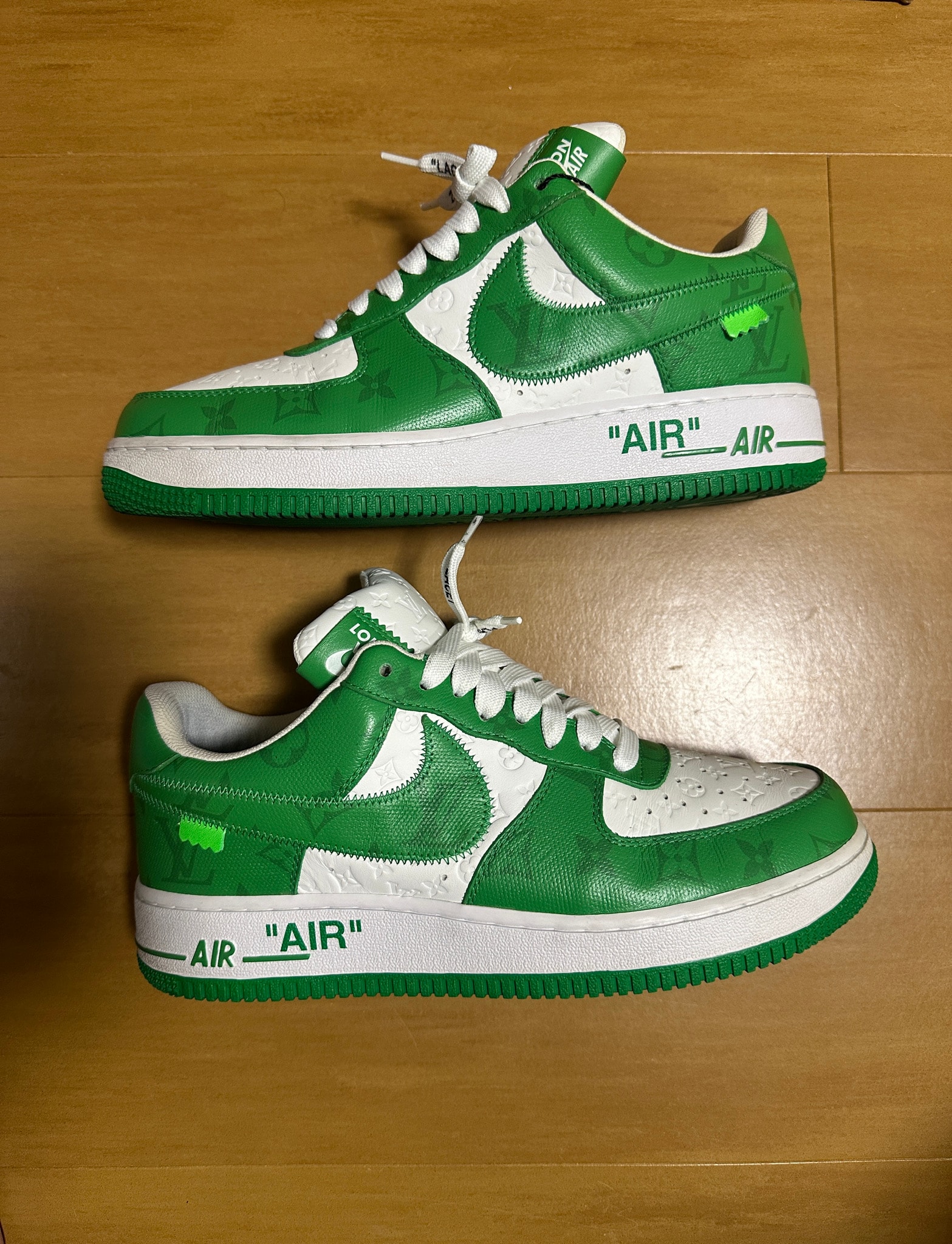 Louis Vuitton × Nike Air Force 1 Low by Virgil Abloh "White & Gym Green"