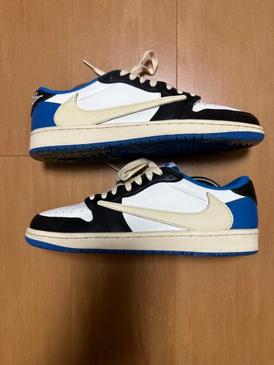 Travis Scott × fragment design × Nike Air Jordan 1 Low OG SP "Military Blue"