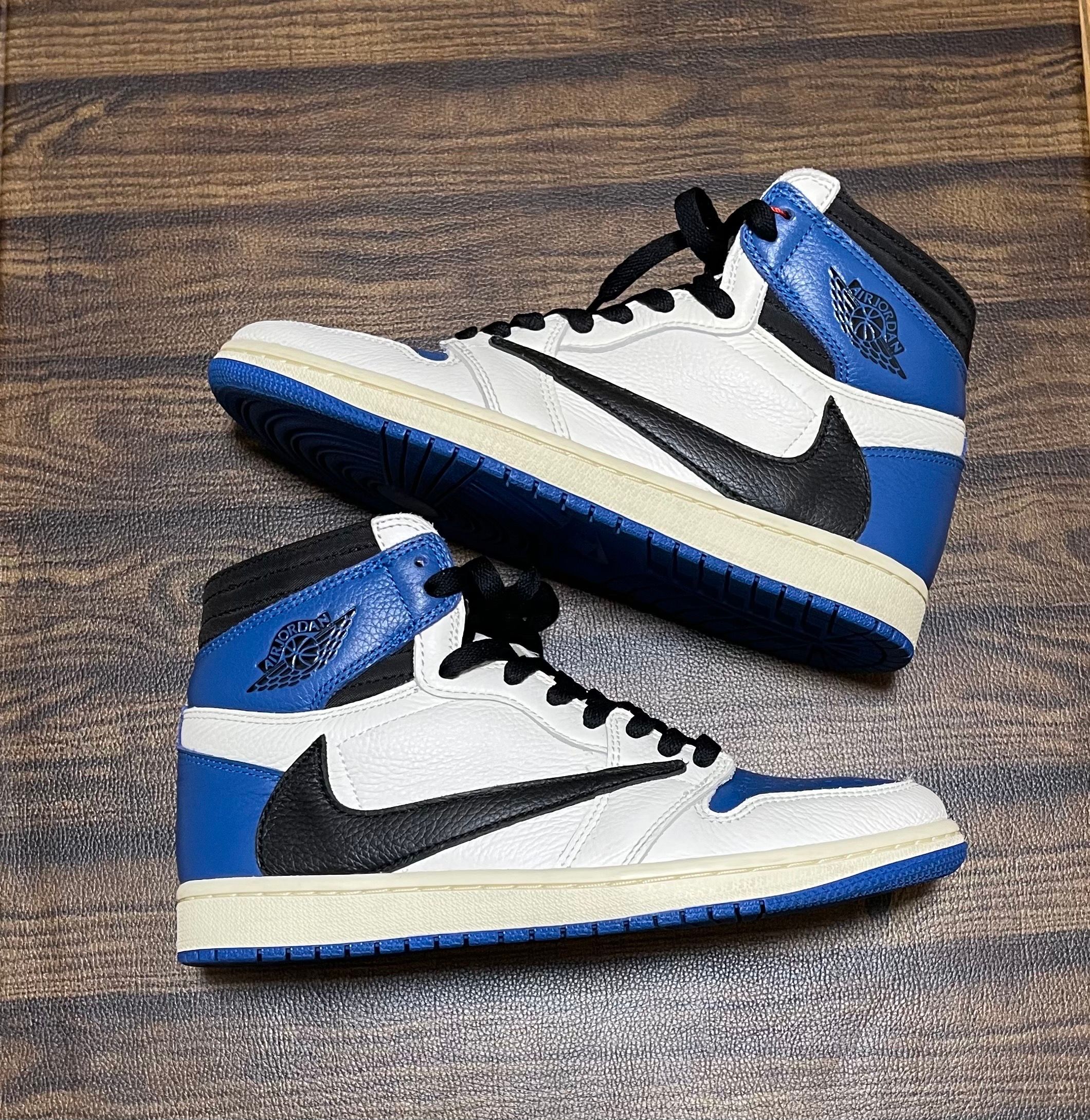 Travis Scott × fragment design × Nike Air Jordan 1 Retro High OG SP "Military Blue"