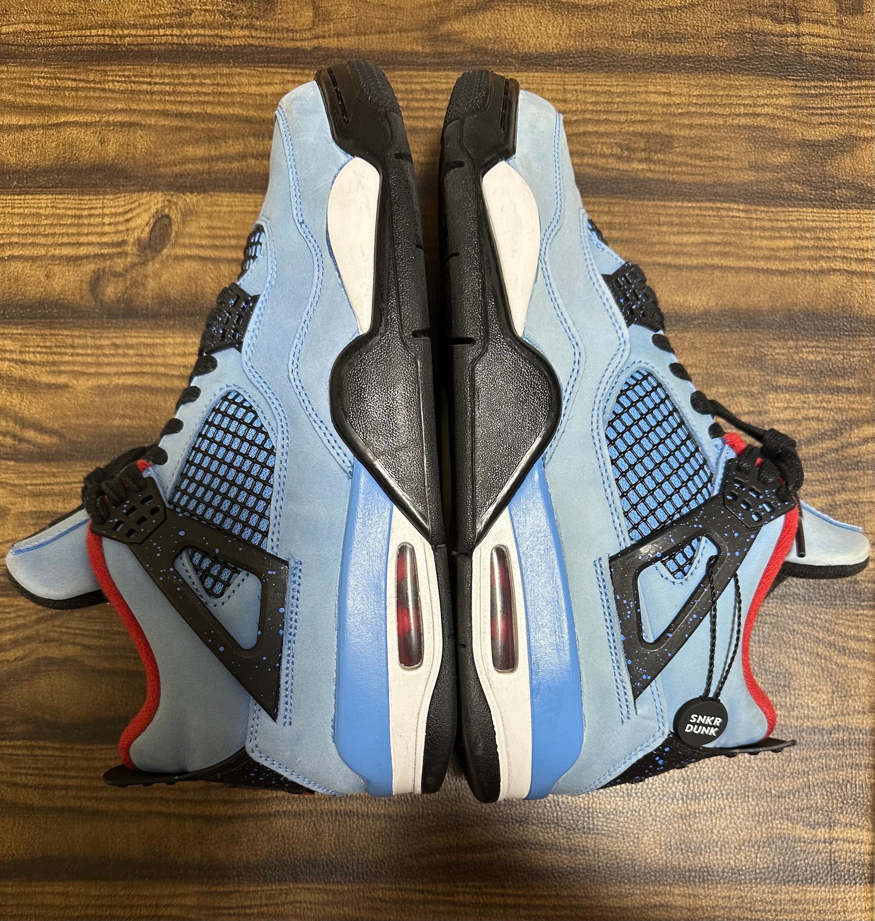 Travis Scott × Nike Air Jordan 4 Retro Cactus Jack "University Blue"
