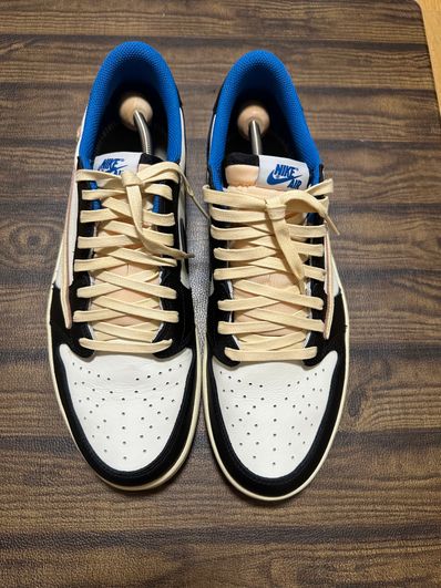 Travis Scott × fragment design × Nike Air Jordan 1 Low OG SP "Military Blue"