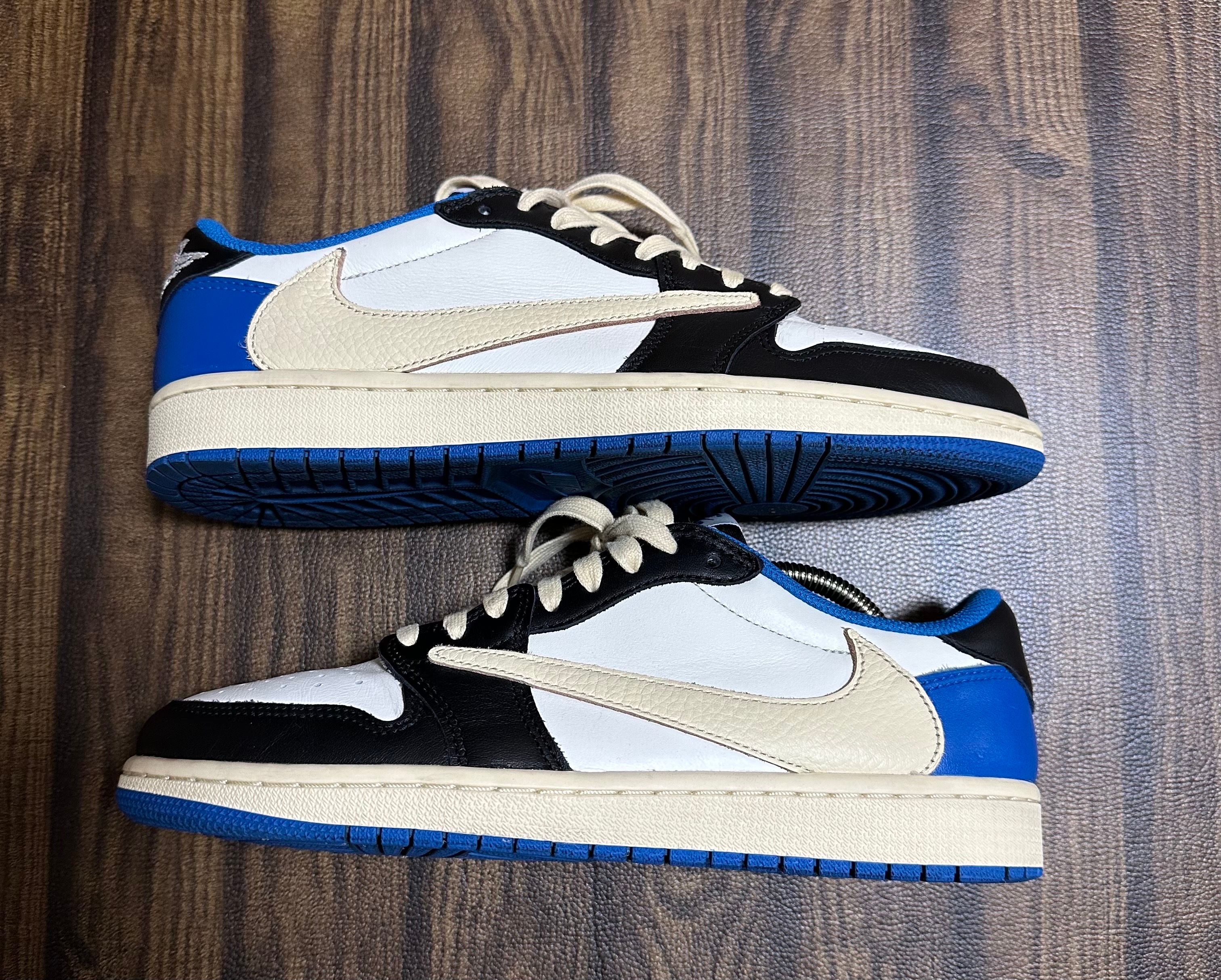 Travis Scott × fragment design × Nike Air Jordan 1 Low OG SP "Military Blue"
