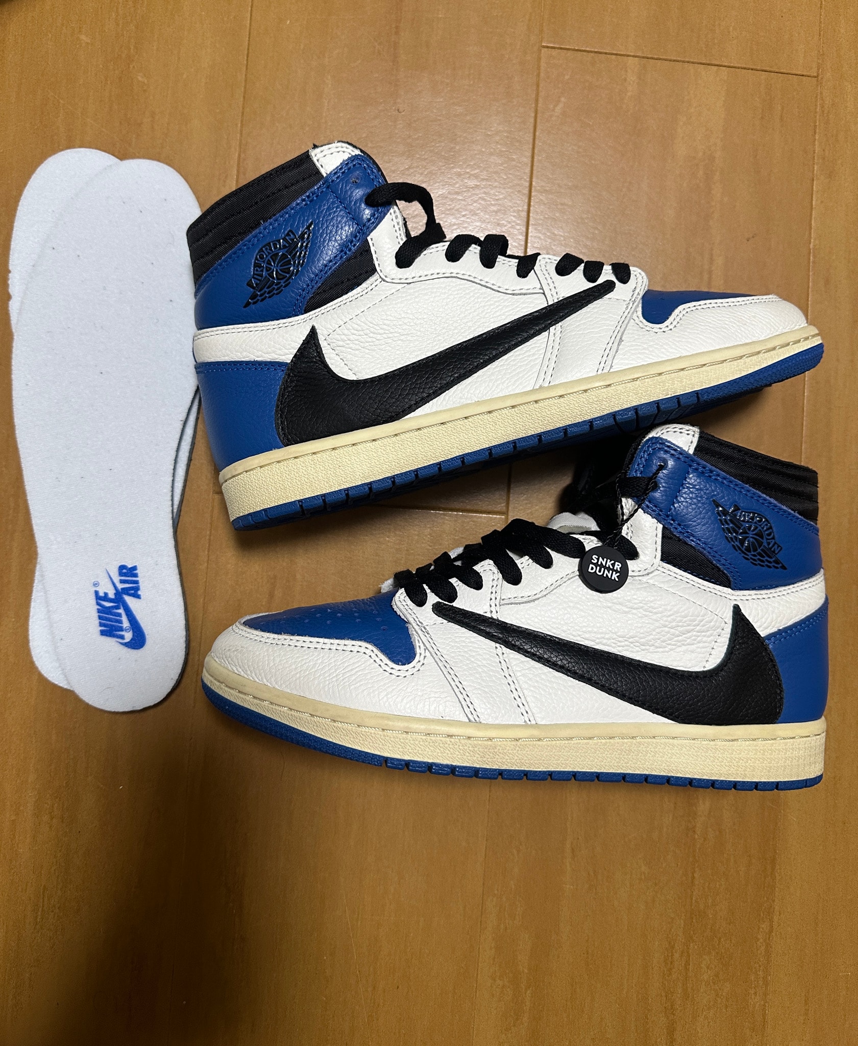 Travis Scott × fragment design × Nike Air Jordan 1 Retro High OG SP "Military Blue"