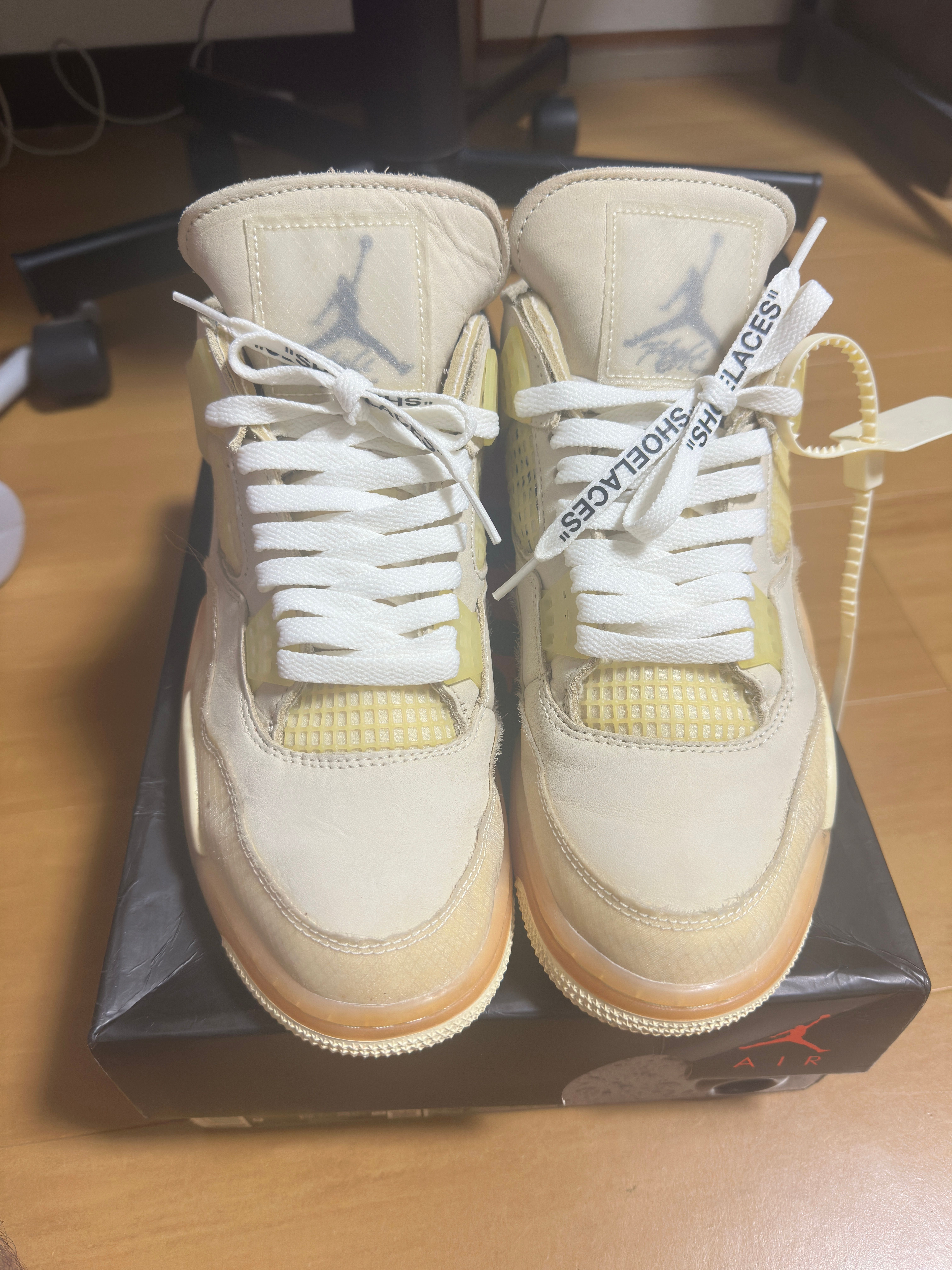 Off-White × Nike Women's Air Jordan 4 SP "Sail"