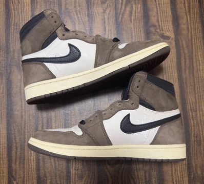Travis Scott × Nike Air Jordan 1 Retro High OG TS SP "Sail/Dark Mocha"