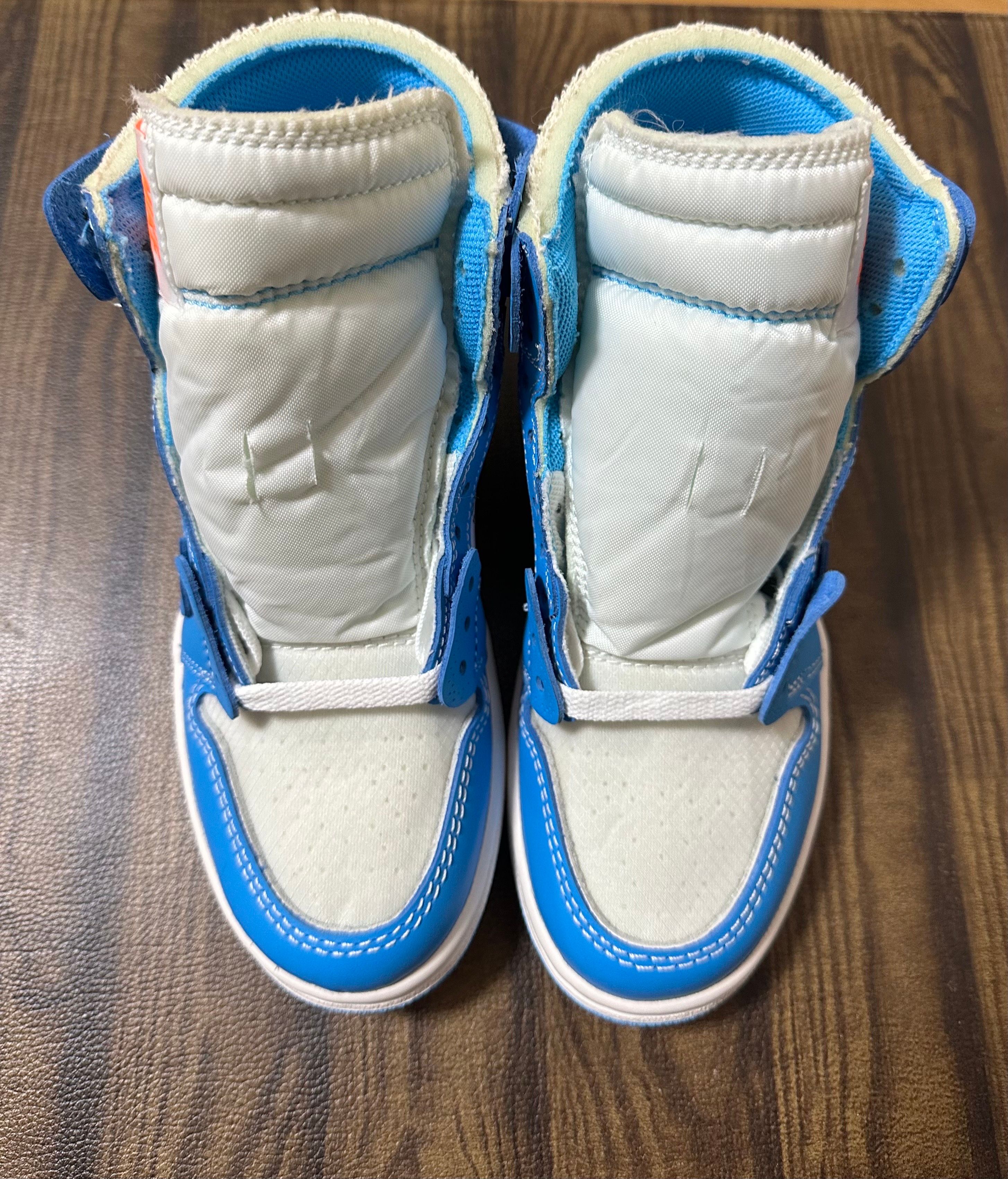 Off-White × Nike Air Jordan 1 High UNC "White/Dark Powder Blue"