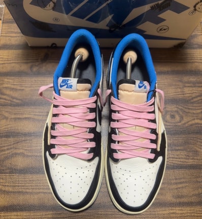 Travis Scott × fragment design × Nike Air Jordan 1 Low OG SP "Military Blue"
