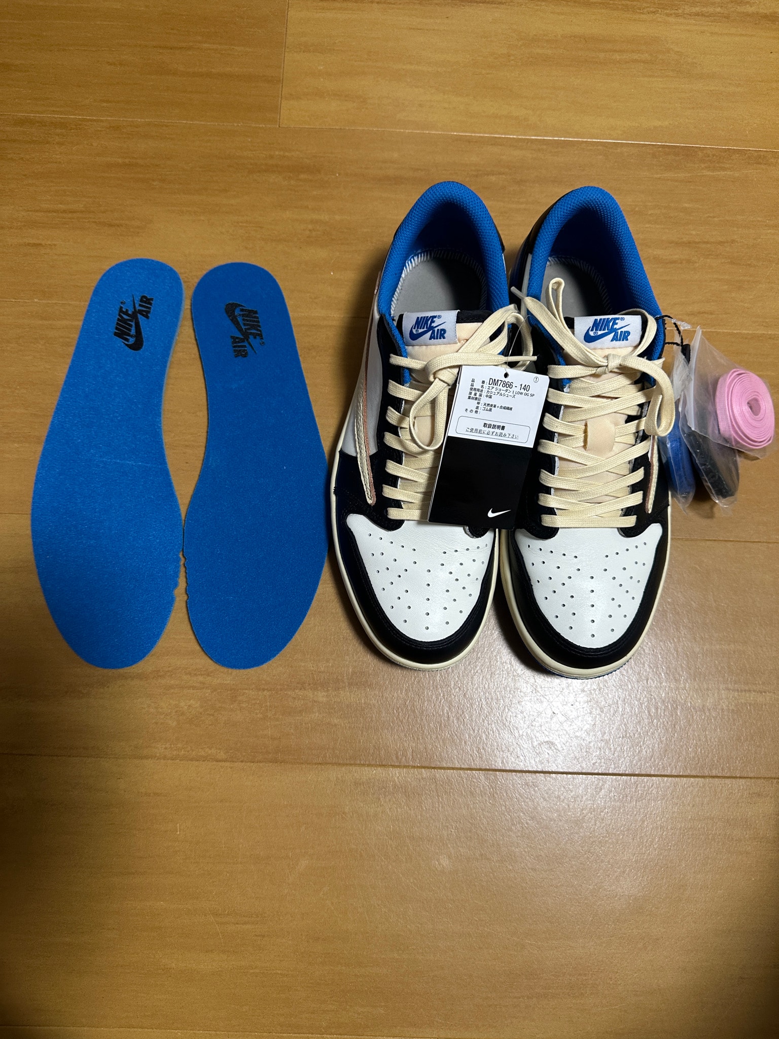 Travis Scott × fragment design × Nike Air Jordan 1 Low OG SP "Military Blue"