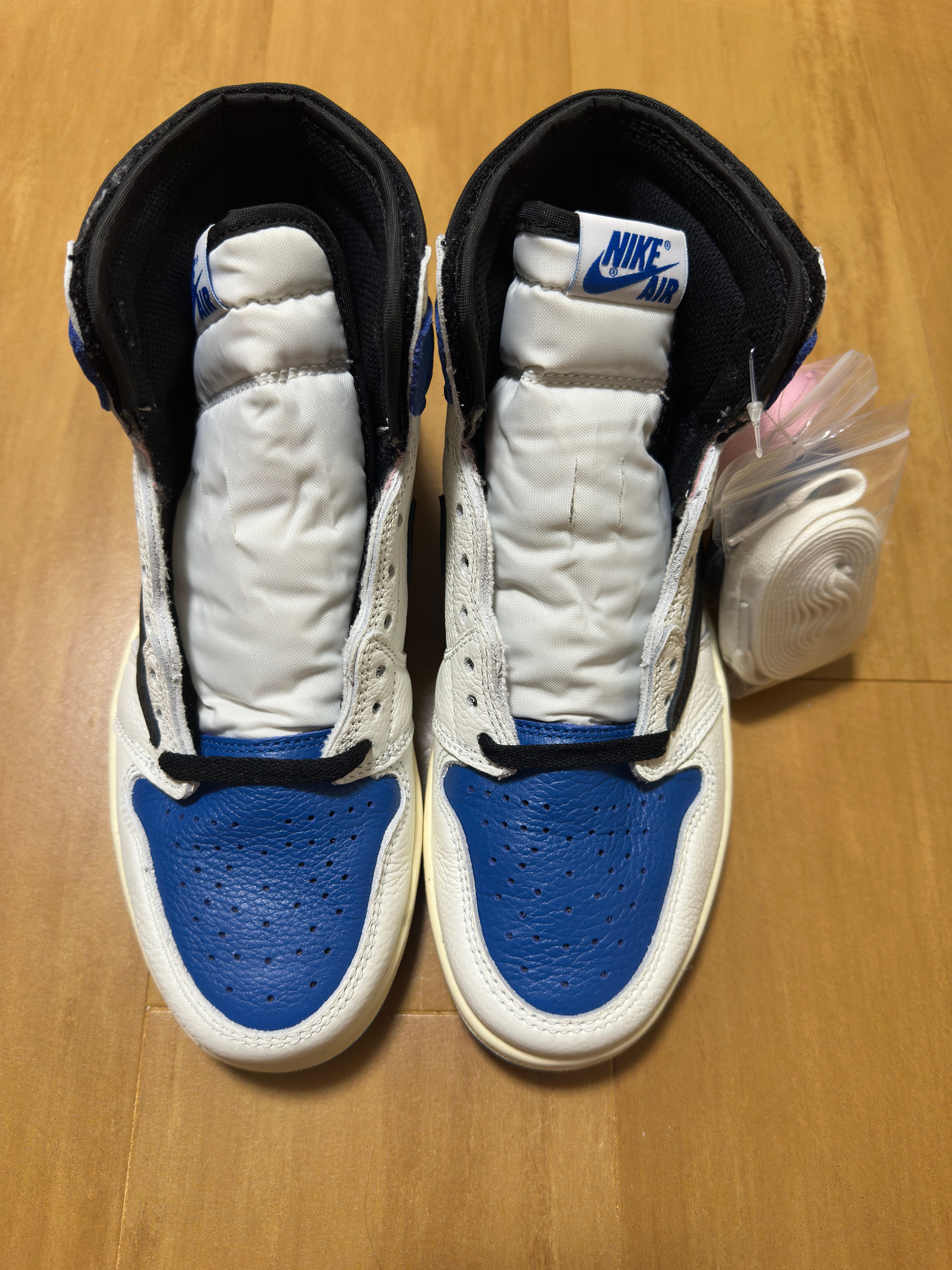 Travis Scott × fragment design × Nike Air Jordan 1 Retro High OG SP "Military Blue"
