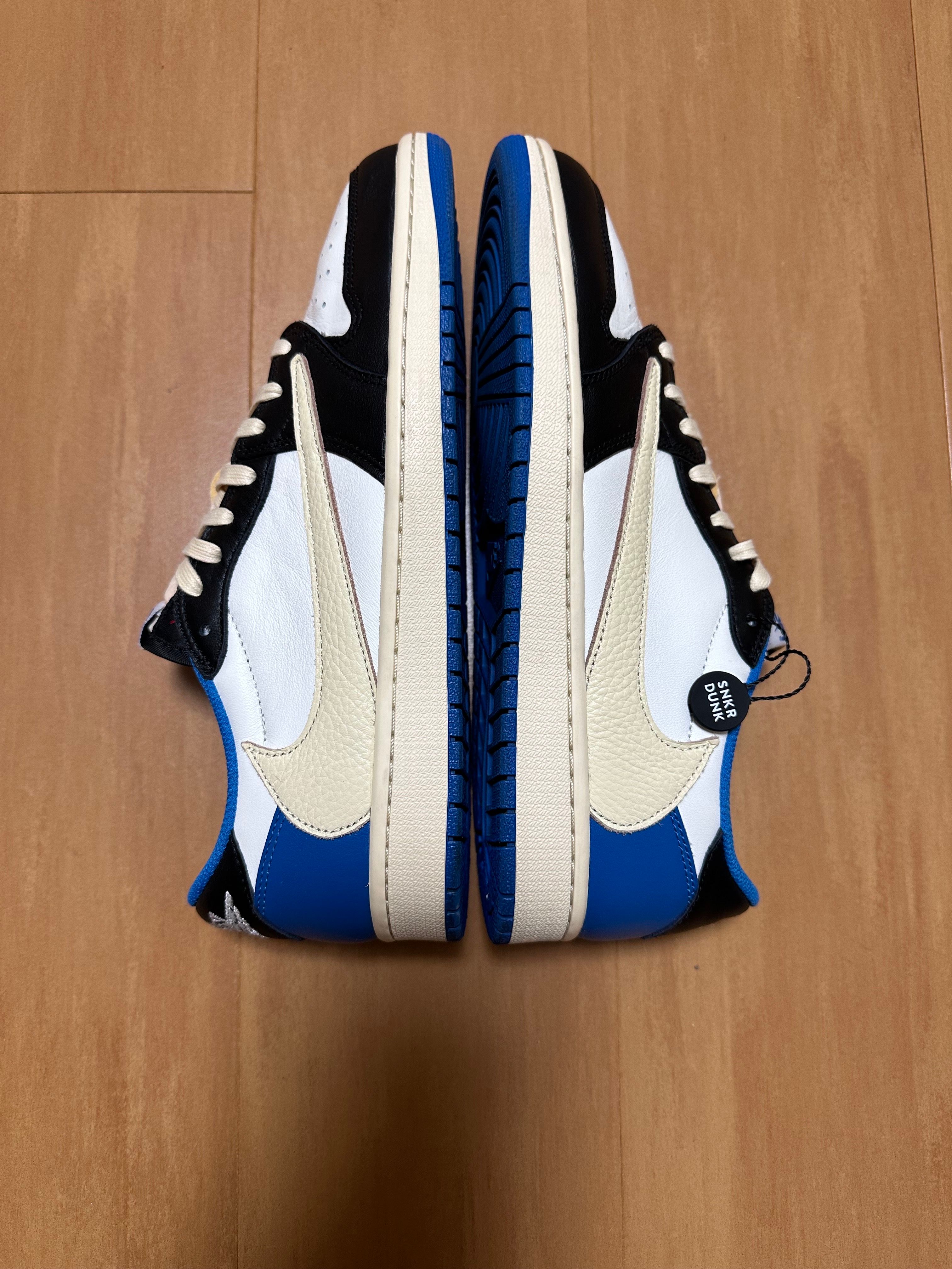 Travis Scott × fragment design × Nike Air Jordan 1 Low OG SP "Military Blue"