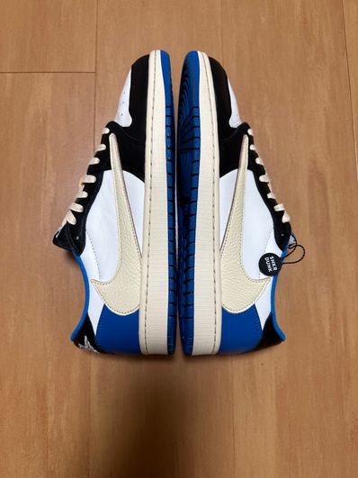 Travis Scott × fragment design × Nike Air Jordan 1 Low OG SP "Military Blue"
