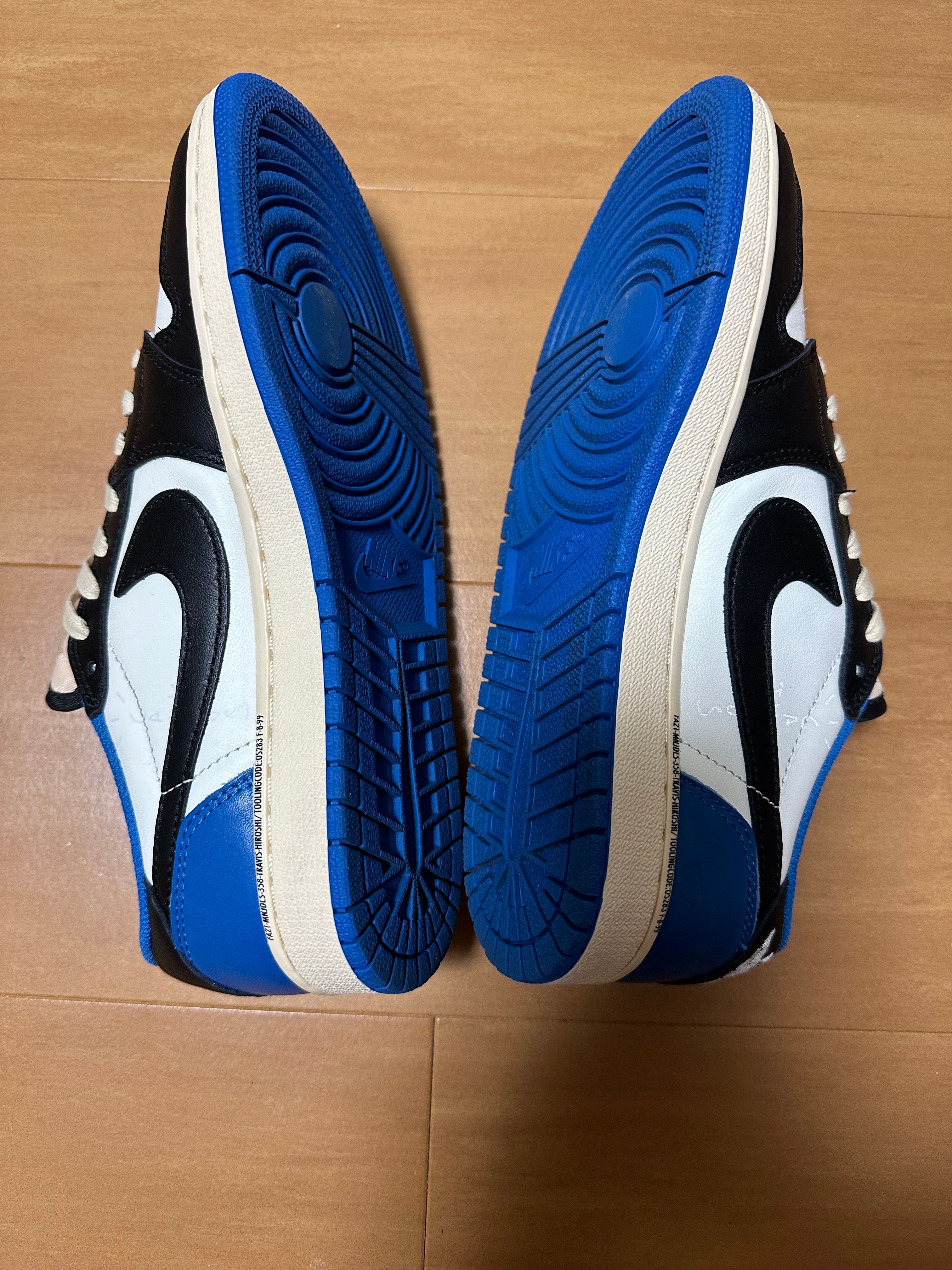 Travis Scott × fragment design × Nike Air Jordan 1 Low OG SP "Military Blue"