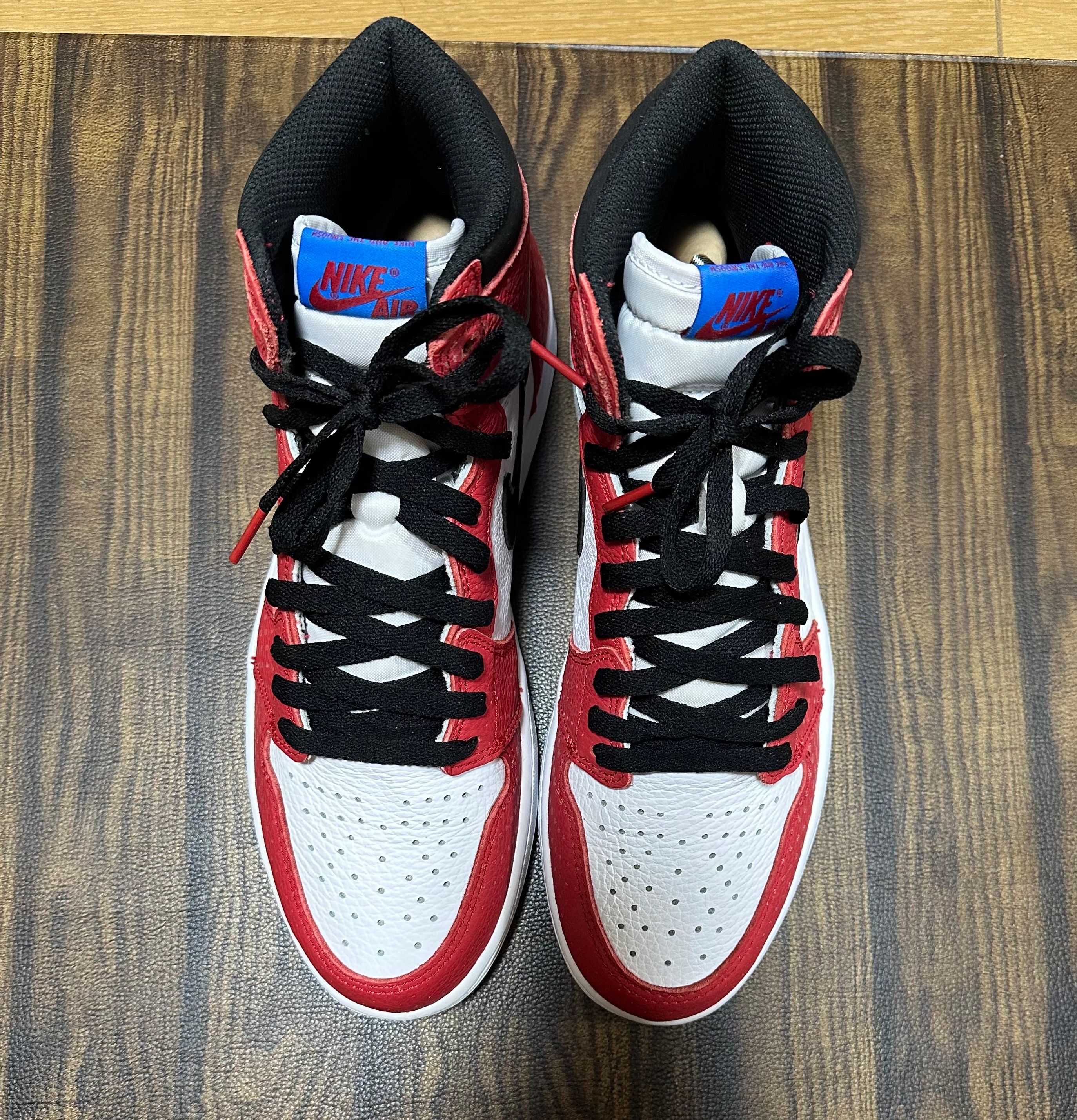 Spiderman × Nike Air Jordan 1 Origin Story "Gym Red/White/Photo Blue/Black"