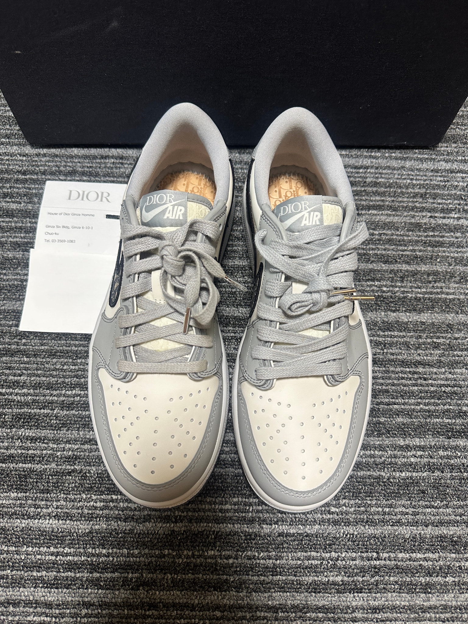 Dior × Nike Air Jordan 1 Low OG "Wolf Grey"
