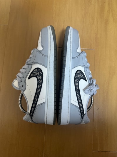 Dior × Nike Air Jordan 1 Low OG "Wolf Grey"