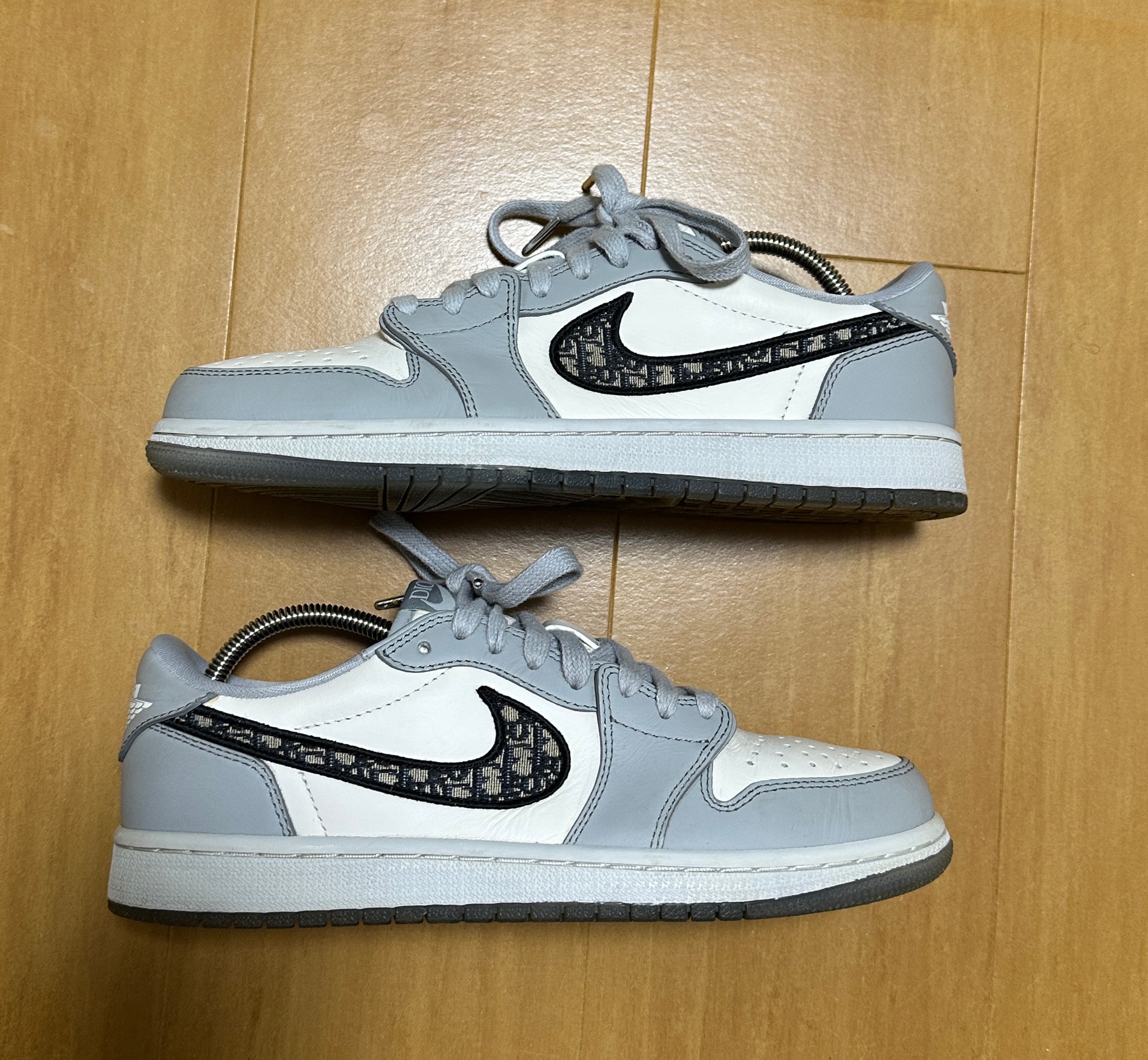 Dior × Nike Air Jordan 1 Low OG "Wolf Grey"