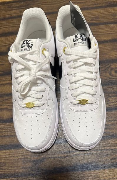 Nike Air Force 1 Low '07 LV8 40th Anniversary "Black/White-Metallic Gold"