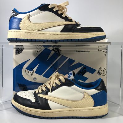 Travis Scott × fragment design × Nike Air Jordan 1 Low OG SP "Military Blue"