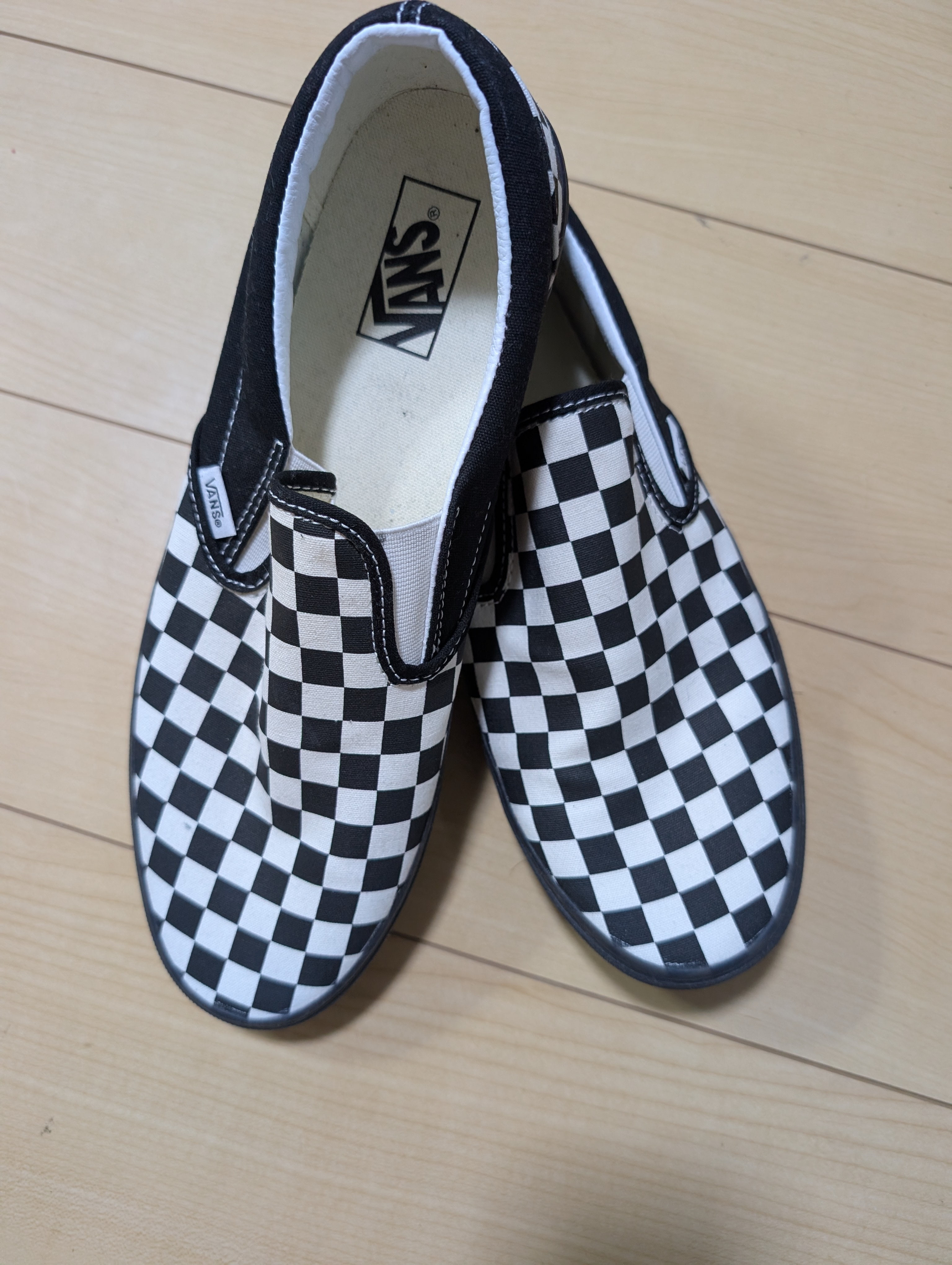 バンズ クラシック スリッポン チェッカーボード "ブラック/ホワイト"