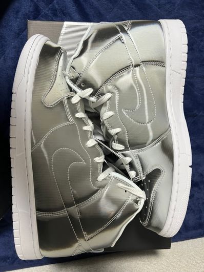 CLOT × Nike Dunk High "Silver/Flux"