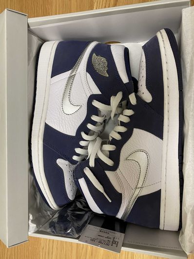 Nike Air Jordan 1 High OG CO.JP "White/Midnight Navy" (2020)(ブリーフケースなし)