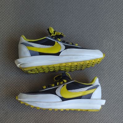 UNDERCOVER × sacai × Nike LD Waffle "Black/Sail-Dark Grey-Bright Citron"