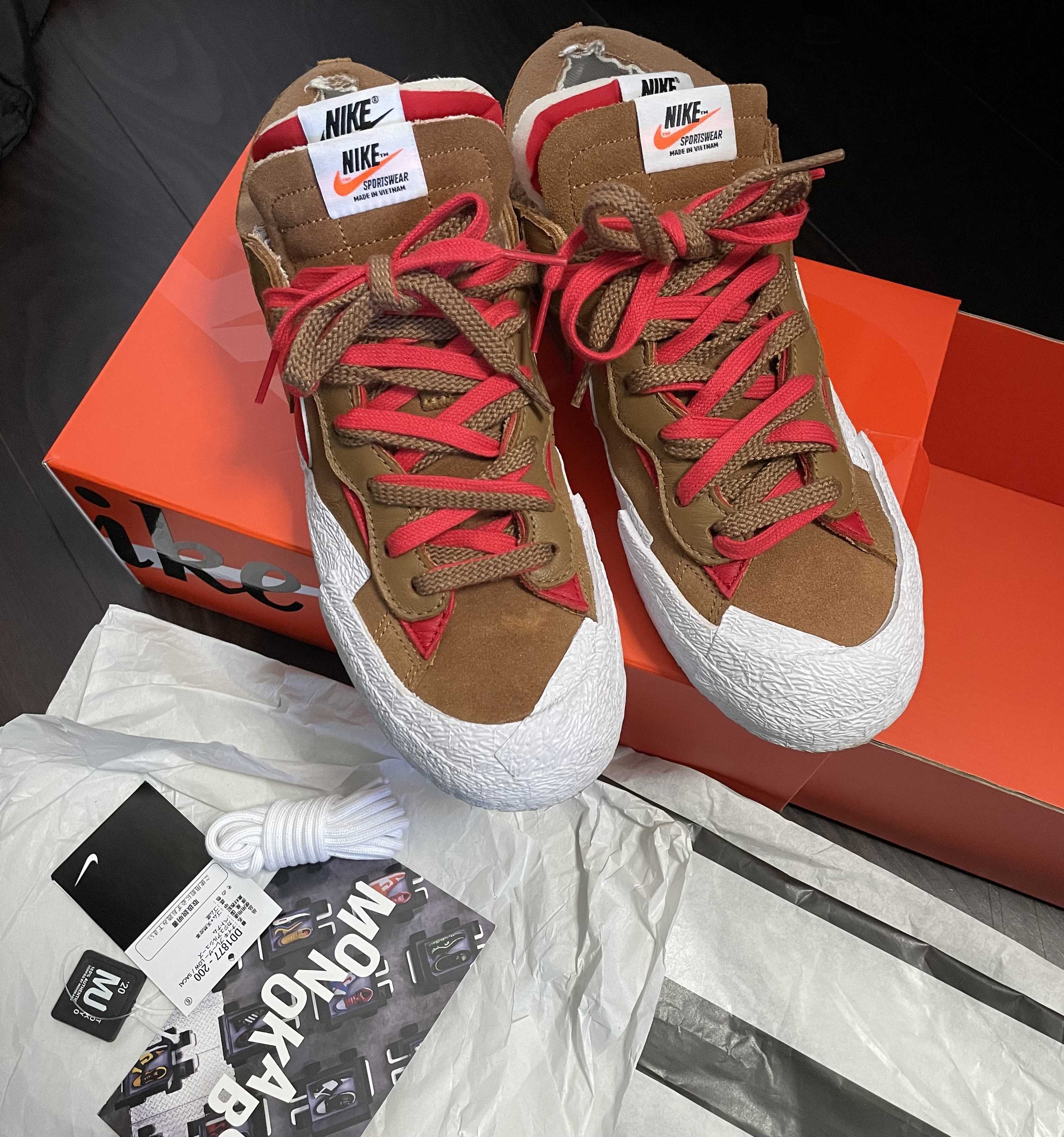 SACAI × NIKE BLAZER LOW "BRITISH TAN"