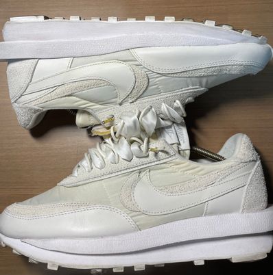 sacai × Nike LDV Waffle "Triple White"
