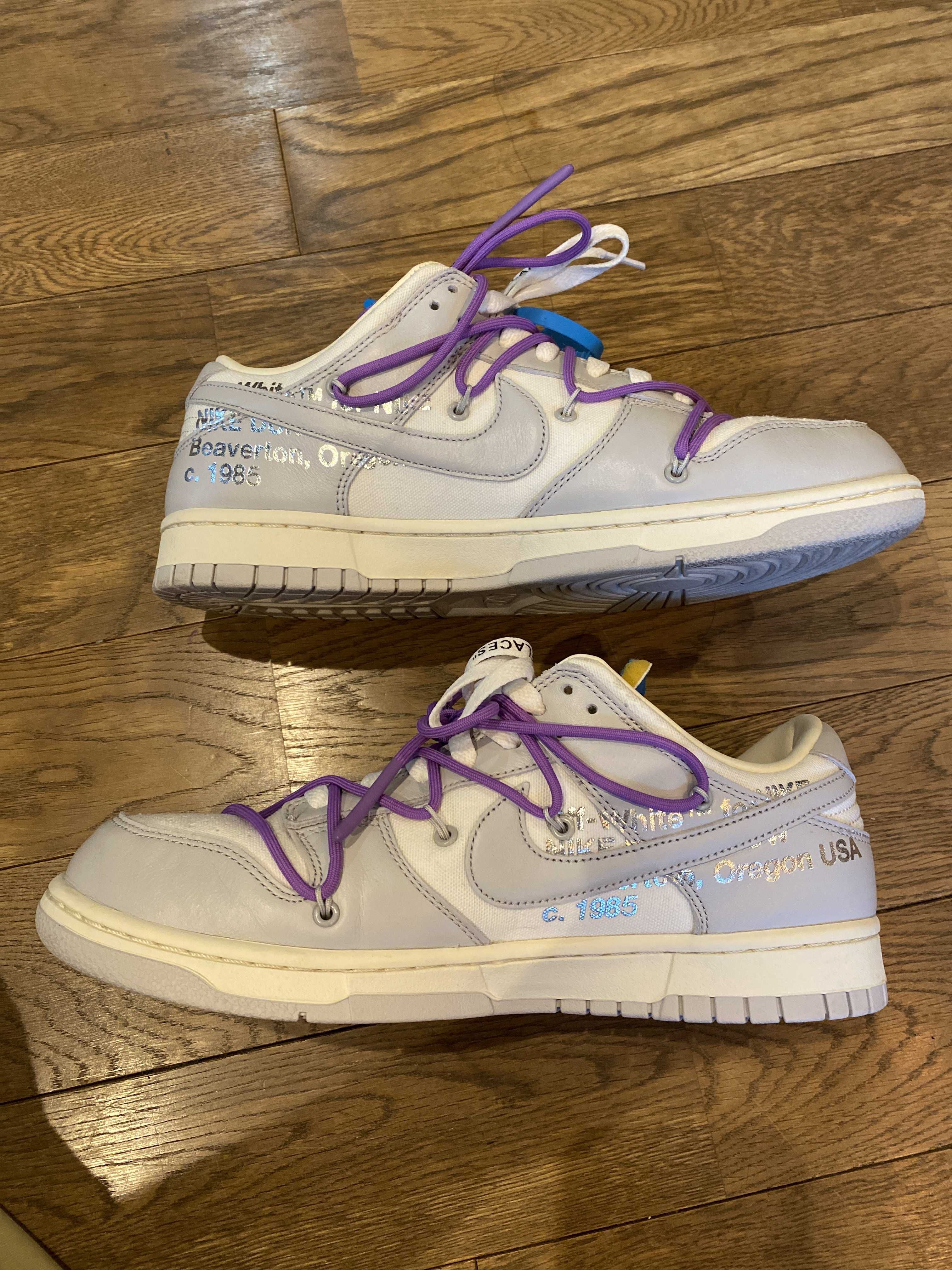 Off-White × Nike Dunk Low "Sail/Neutral Gray"