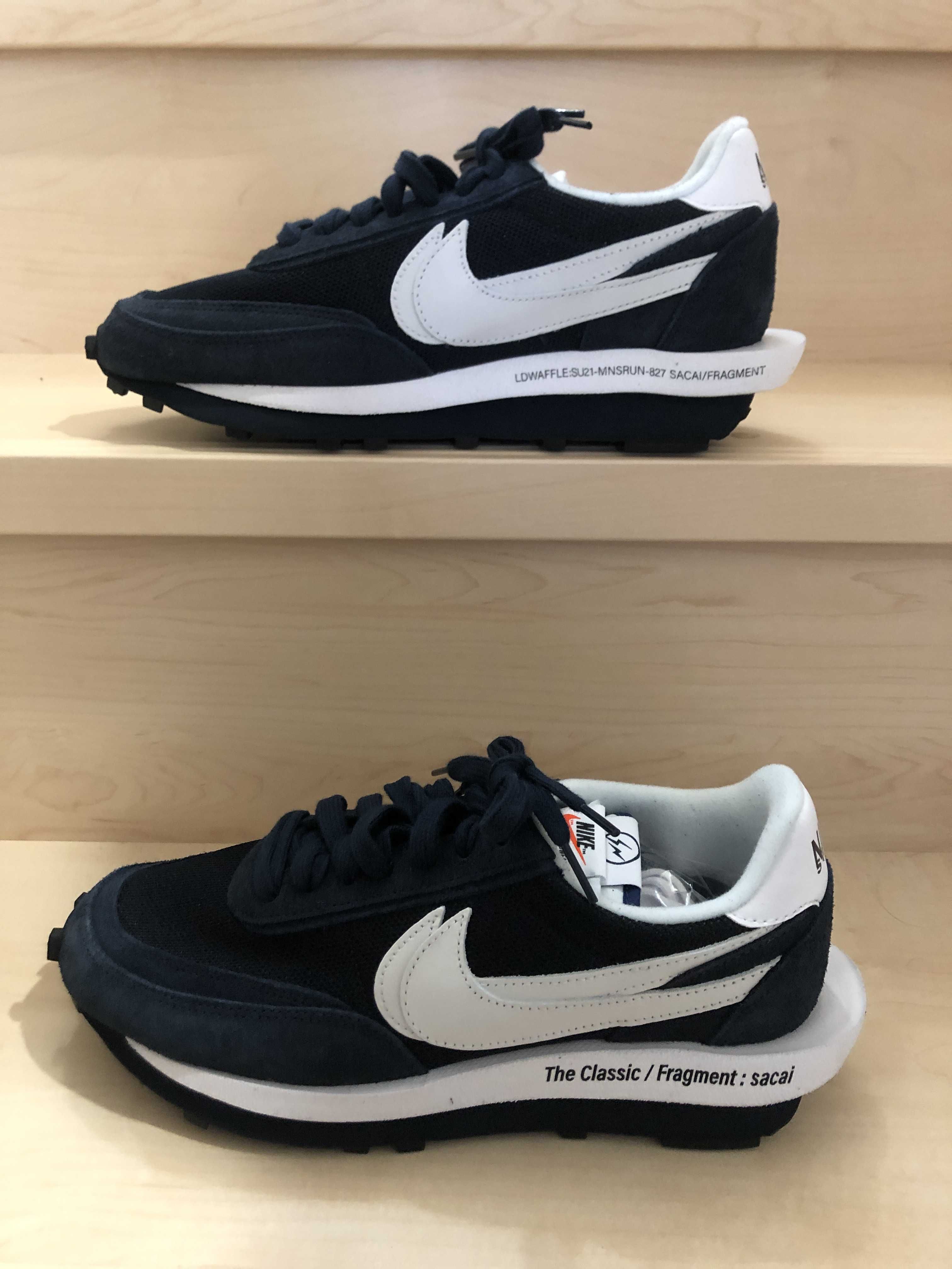 Fragment × sacai × Nike LD Waffle "Blackended Blue"
