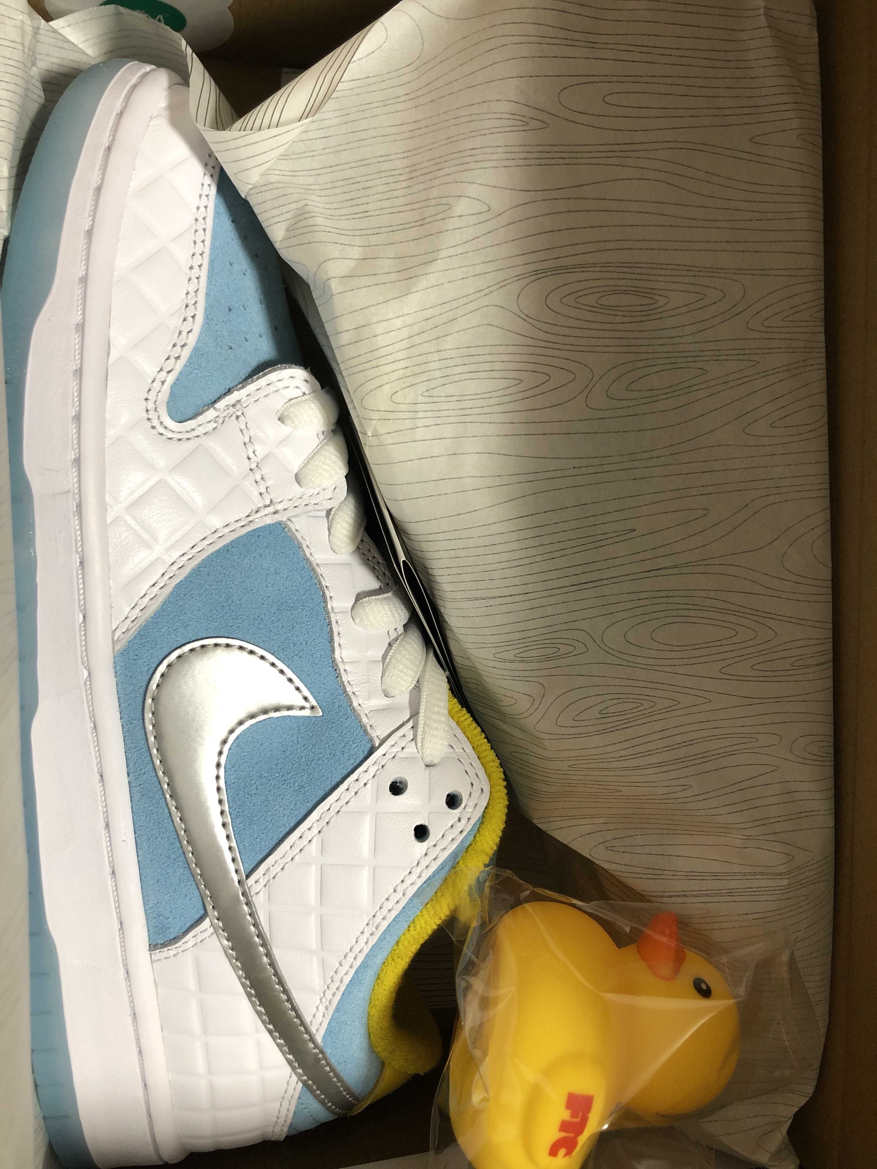 FTC × Nike SB Dunk Low "White/Blue"